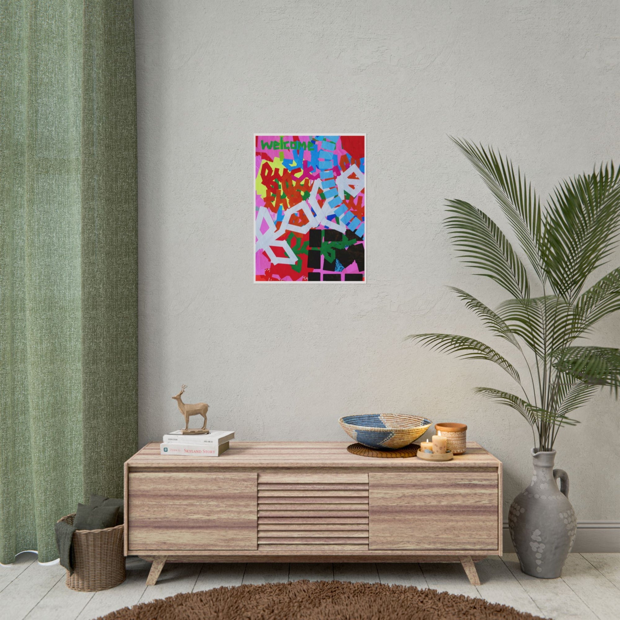 'Welcome To...' Art Print