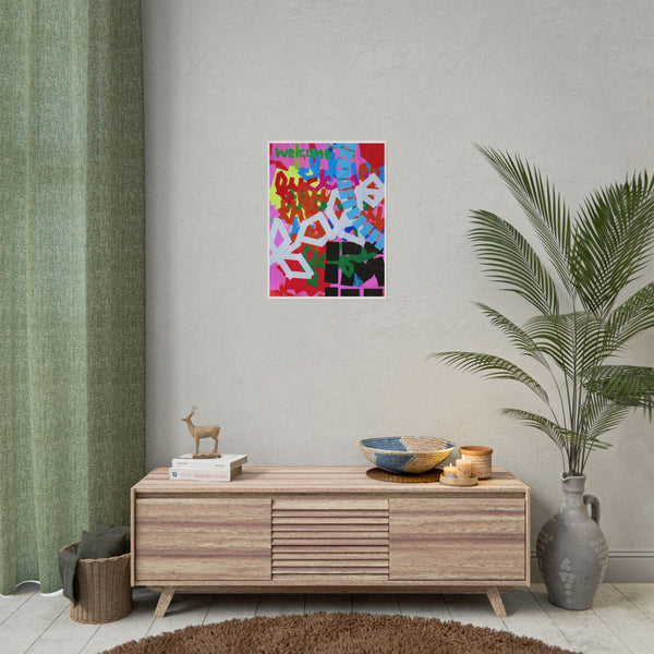 'Welcome To...' Art Print