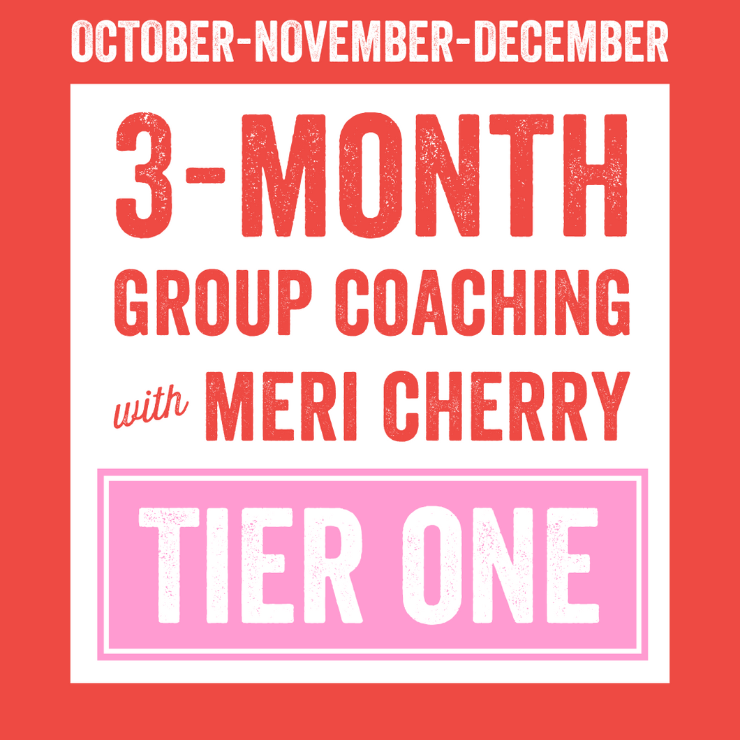 3-Month Group Coaching Package | Tier One