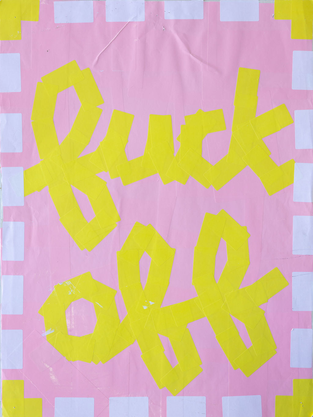 'F Off' Sticker Poster